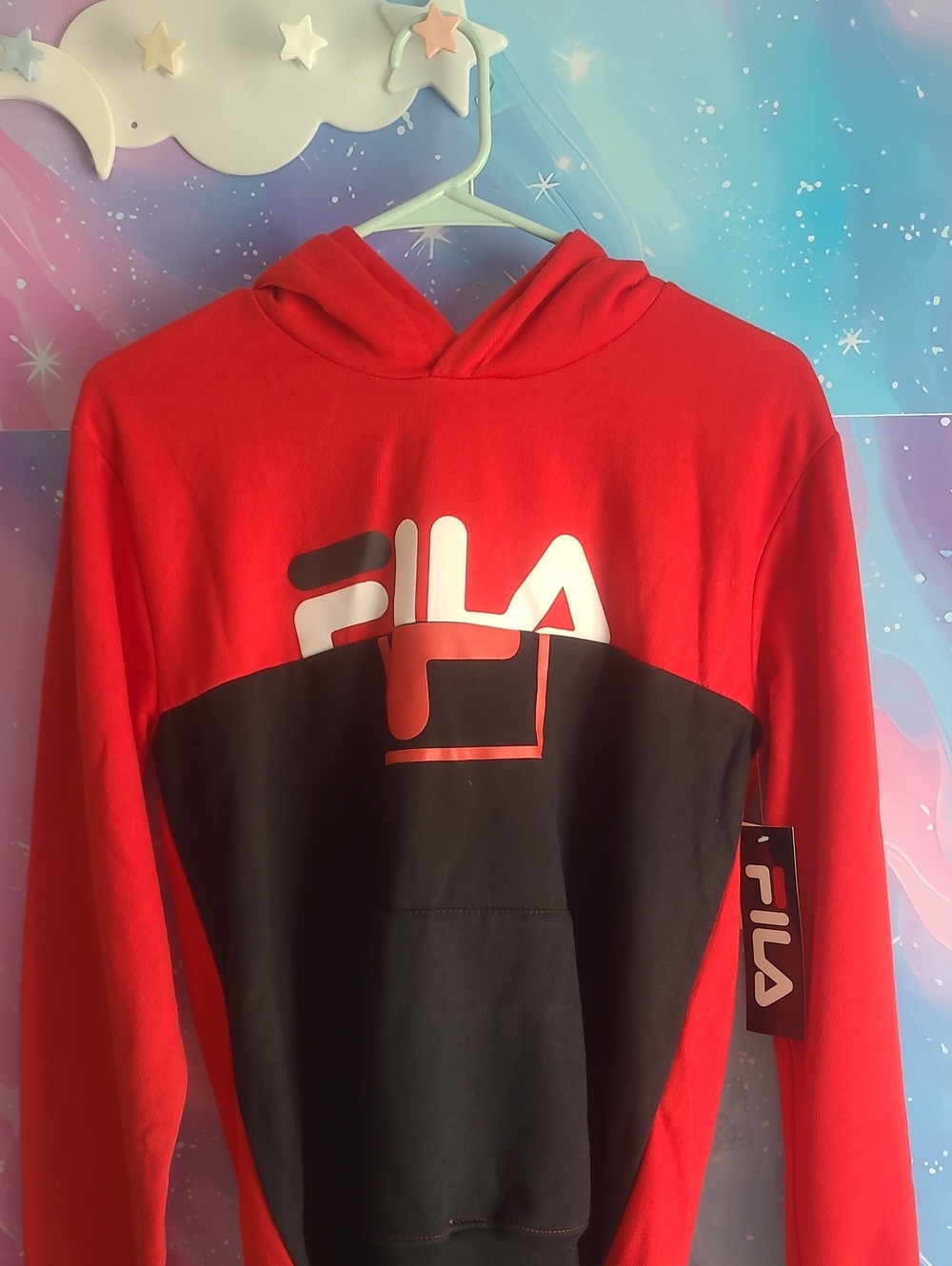 Boys Fila Red And Black Hoodie Size 14/16